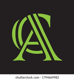 Icono de logotipo AC plantilla de diseño de vectores