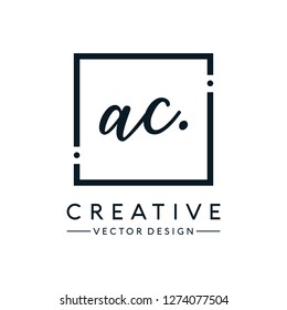 Letter AC Logo. Initial Letter Design Vector Luxury Colors