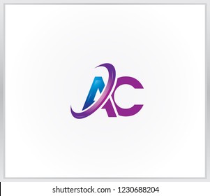 Letter AC logo template