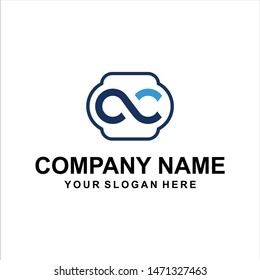 letter AC logo vector designs 