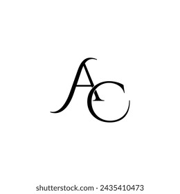 letter  AC logo,CA Logo,AC Letter Logo Design, AC elegant logo template,AC company linked letter logo, initial AC abstract geometric logo template vector illustration,tshirt design.