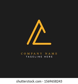 Letter AC logotype Monoline style, simple and elegant AC logo - Vector 