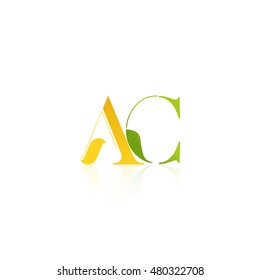 Letter AC that can be used as initial logo
