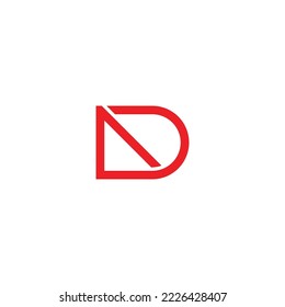 letter ad arrow simple geometric line logo vector 