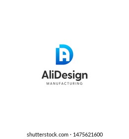 letter AD DA logo design modern logo and premium logo