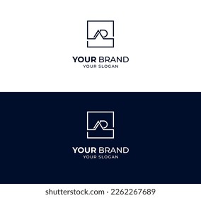 Letter AD, DA Logo Design with Creative Modern Trendy Typography. AD, DA letter logo.