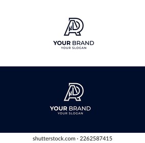 Letter AD, DA Logo Design with Creative Modern Trendy Typography. AD, DA letter logo.