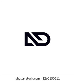 Letter AD logo design