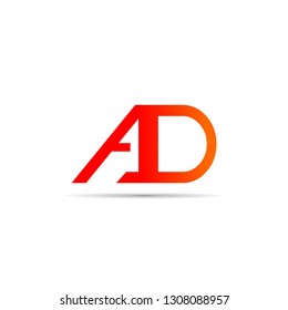 Letter AD logo design template elements 27