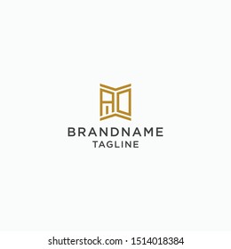 Letter AD Logo Design Template. Gold, Luxury and Modern - Vector