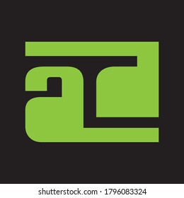 Letter AD logo icon flat and vector design template