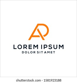 Letter AD Logo - Vector