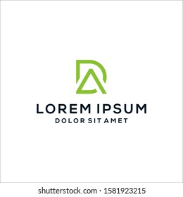 Letter AD Logo - Vector