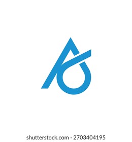 letra e linhas geométricas simples loop vetor logotipo 