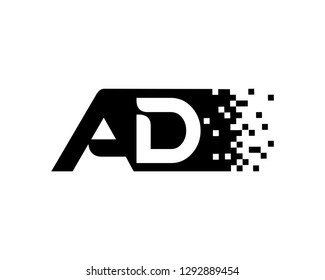 Letter AD Template Design Vector, Emblem, Concept Design, Creative Symbol, Icon
