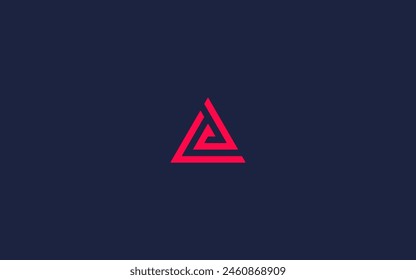 letter ad with triangle logo icon design vector design template inspiration