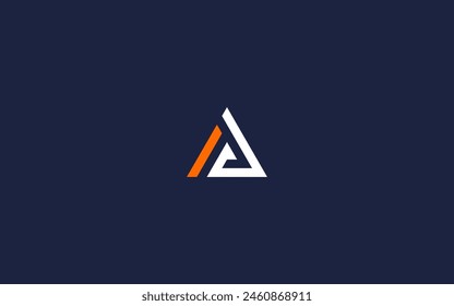 letter ad with triangle logo icon design vector design template inspiration