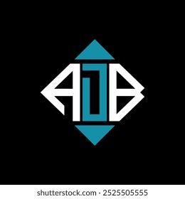 Plantilla de Ilustración vectorial de diseño de logotipo cuadrado ADB de letra. Diseño de logotipo de diamante rectángulo ADB.
