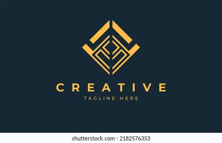 Letter AD,DA triangle logo design vector
