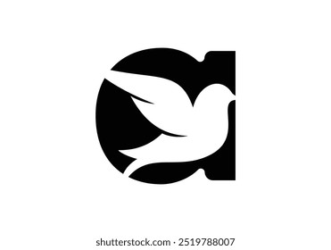 letter A and added by birds logo design for your business