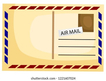 a letter with address and envelope ready to be sent