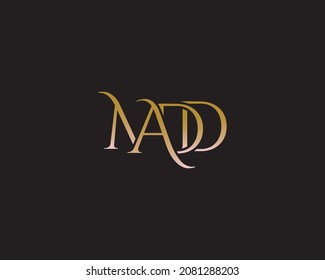 Letter ADN NAD A D N logo icon vector template for your business. Initial logo design, geometric logo. Creative Modern Monogram alphabet. Company Logo Idea with tagline space.