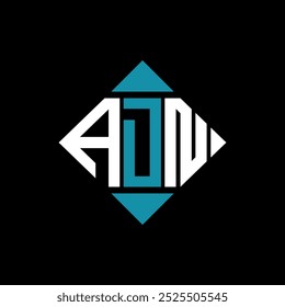 Buchstabe ADN quadratisches Logo Design, Vektorgrafik-Vorlage. ADN Rechteck Diamant Logo Design.
