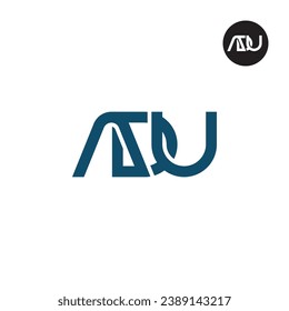Letter ADU Monogram Logo Design