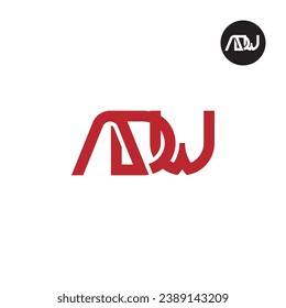 Letter ADW Monogram Logo Design