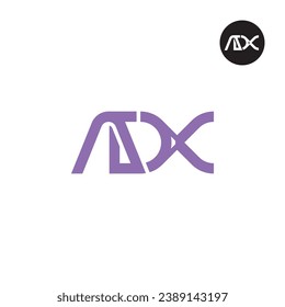 Letter ADX Monogram Logo Design