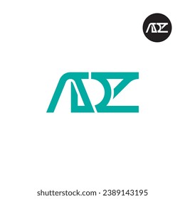 Letter ADZ Monogram Logo Design svg