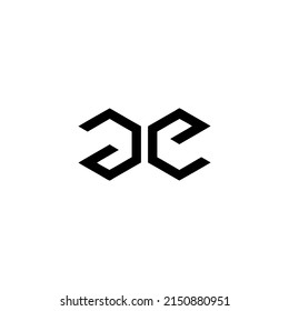 Letter ae cubic logo design