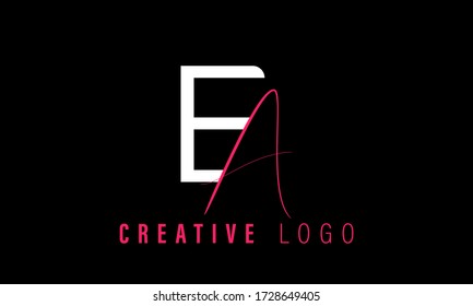 Plantilla vectorial de diseño de logotipo AE de carta. Logotipo de tipo de tecnología de moda de lujo y finanzas. Elementos de plantilla de diseño de iconos de concepto de fuente.
