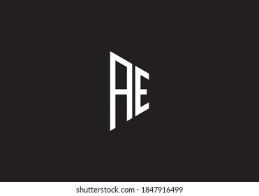 Letter AE Logo Design Vector Template.