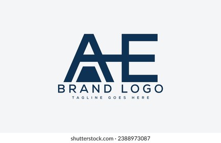 diseño de la plantilla vectorial de diseño del logotipo AE de carta para la marca.