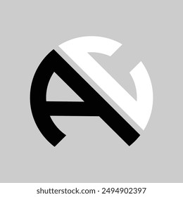 Buchstabe AE-Logo. Symboldesign. Vorlage Elemente - Vektorgrafik Schild