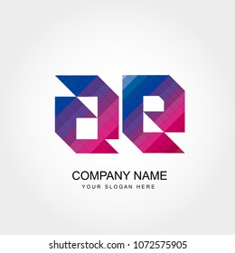 Letter AE Logo Template