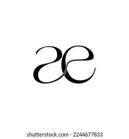 letter ae Luxury logo icon Stock vector  svg