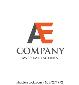  letter AE modern logo vector