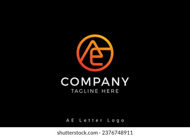 Letter ae modern logo vector,