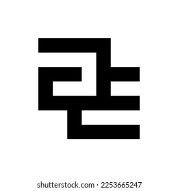 Letter AE monogram logo design template