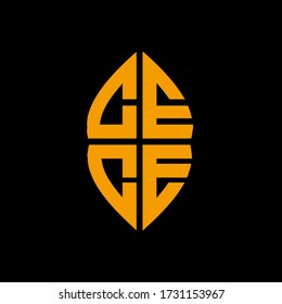 Carta AE/AELeaf Modelo de diseño de logotipo Elemento de negocio industrial y verde
