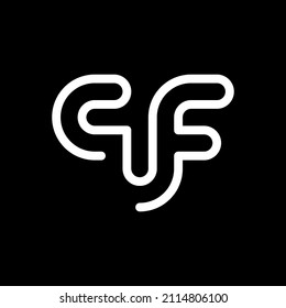Letter AF awesome monogram logo