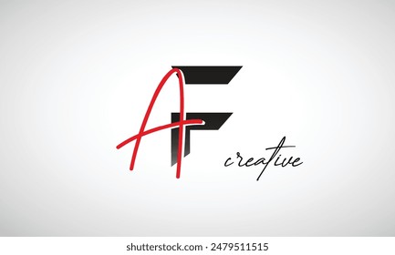 Letra AF Creative Clean Logo Design