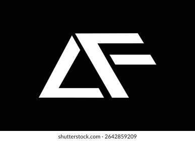 Letter AF FA LF OR FA Monogram logo vector illustration.