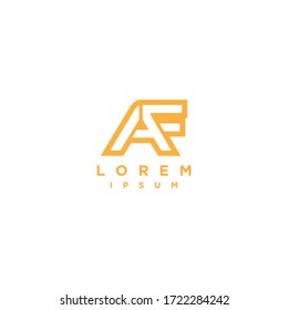 Letter AF FA Logo Design, Vektorvorlage. Luxury Fashion Technology Finance Schriface Logotype. Entwurfselemente von Symbolen für das Font-Konzept.