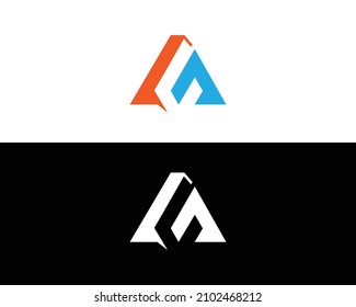 Letter AF And FA Logo Icon Symbol Unique Design Vector Illustration.	