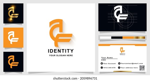 Letter af oder ähnliche Logo-Vorlage für Vogel mit Visitenkartendesign