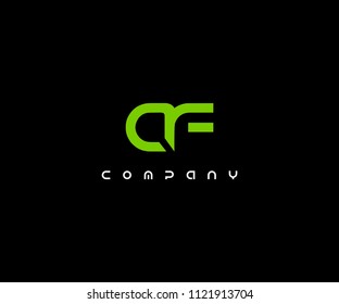 Letter AF Linked Modern Logo Design