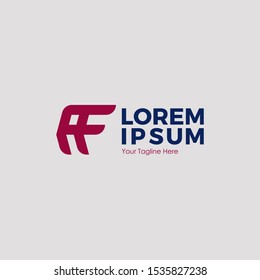LETTER AF LOGO DESIGN. MONOGRAM ICON SYMBOL LOGO CONCEPT
